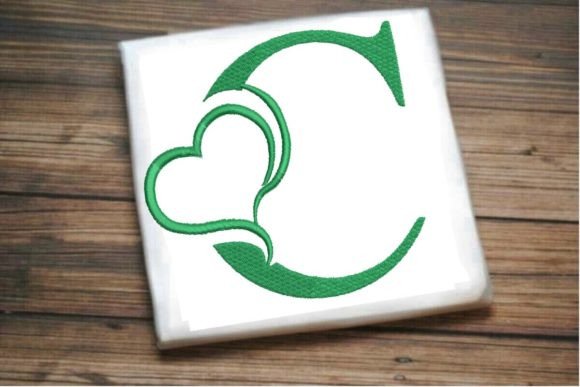 Beautiful C Letter Heart Alphabet