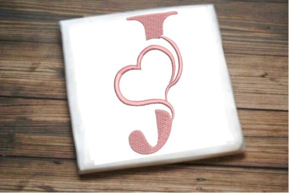 Beautiful J Letter Heart Alphabet