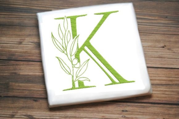K Letter Enchanted Foliage Alphabet