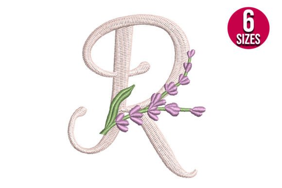 Lavender Font Letter R