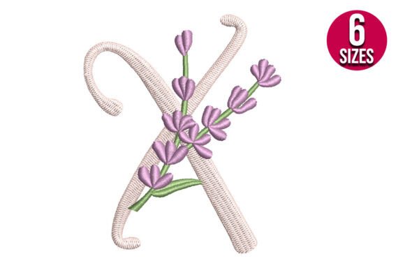 Lavender Font Letter X
