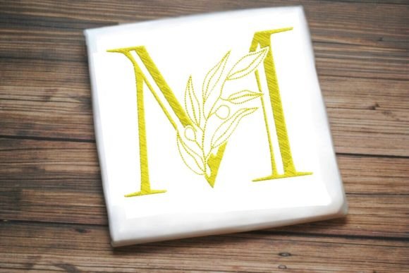 M Letter Enchanted Foliage Alphabet