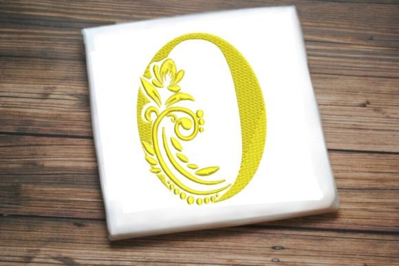O Letter Elegant Illustrated Alphabet Decoration