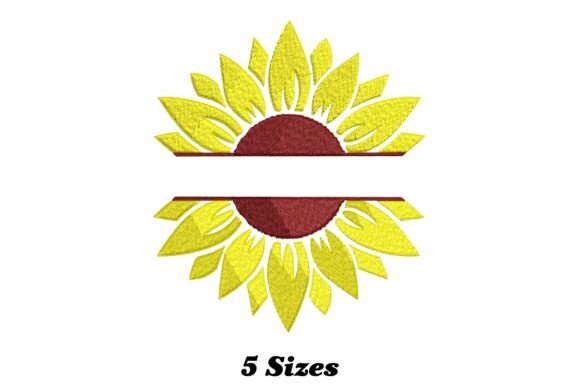 Sunflower Split Name Frame