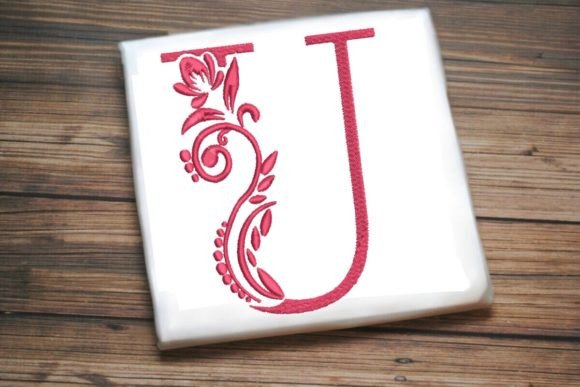 U Letter Elegant Illustrated Alphabet Decoration