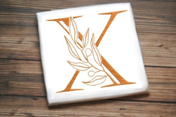 X Letter Enchanted Foliage Alphabet