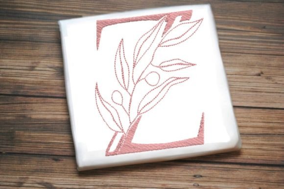 Z Letter Enchanted Foliage Alphabet